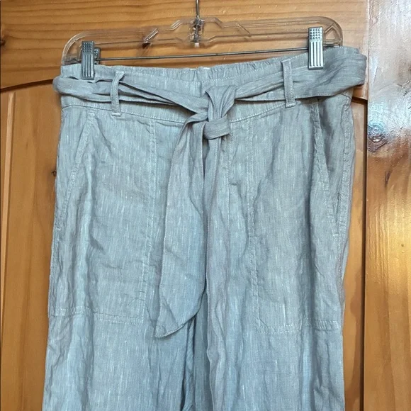 NWT Lou & grey linen blend high baggy style tie waist beach summer pants - Picture 9 of 10